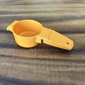 Vintage Tupperware #879-5 Orange Small Sifter/Tea Steeper/Strainer